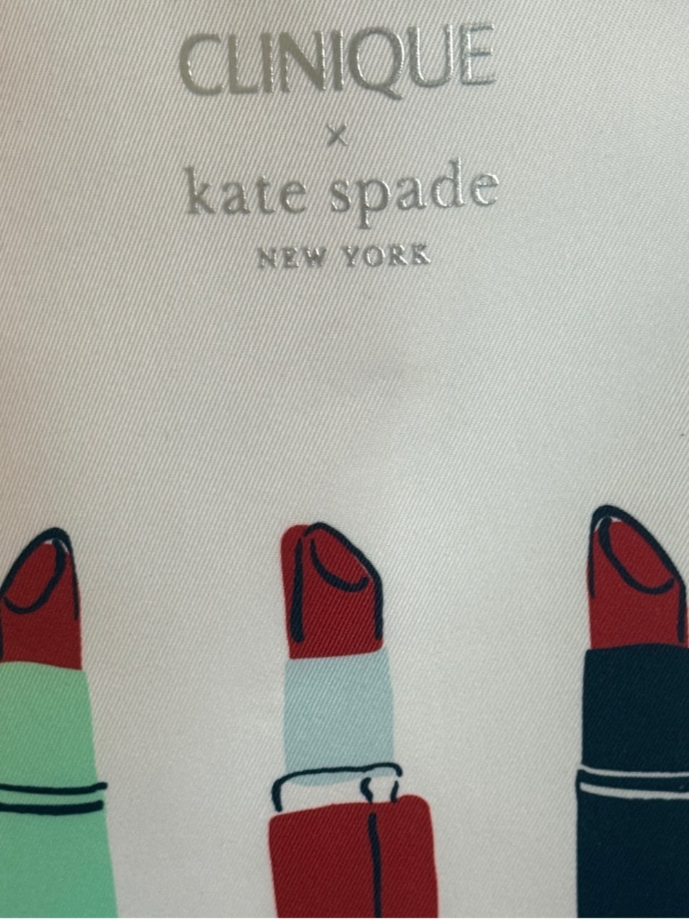 Kate Spade New York NWT + Clinique Lipstick Tote Bag Limited Edition Collab cute - Picture 3 of 10